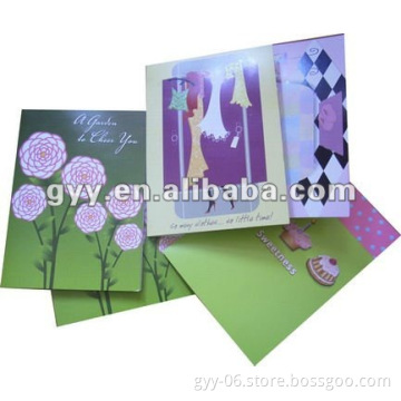 Customize printed paper wedding greeting card